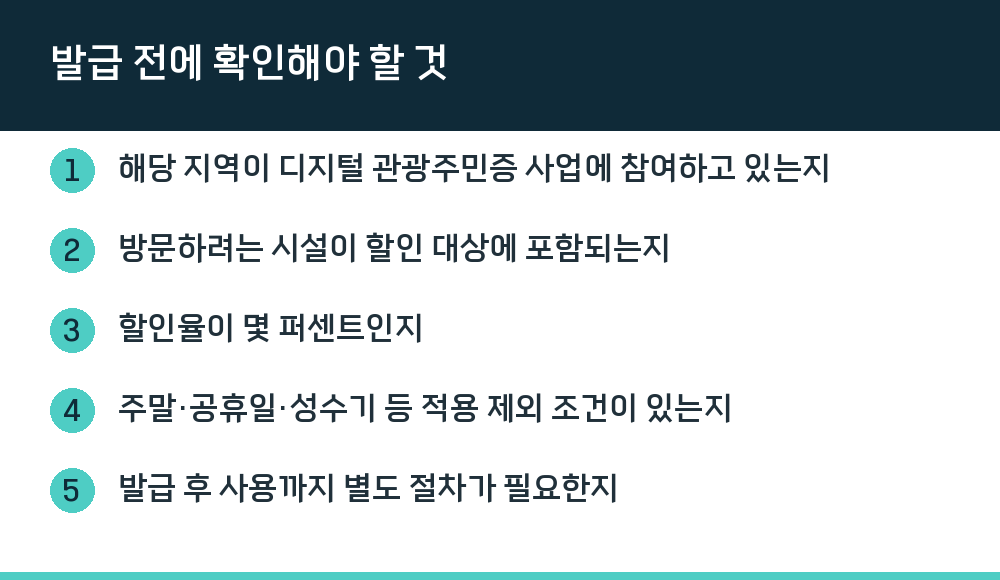 발급 전에 확인해야 할 것