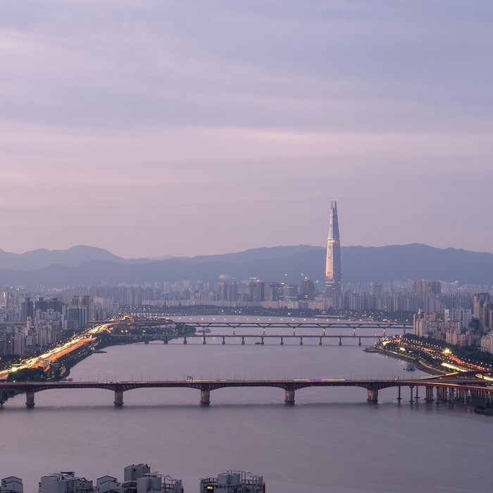 남한강 일출