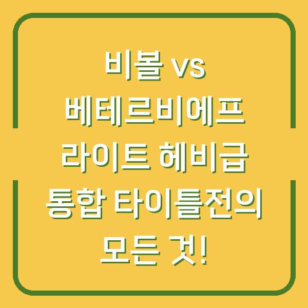 비볼 vs 베테르비에프 라이트 헤비급 통합 타이틀전의 모든 것!