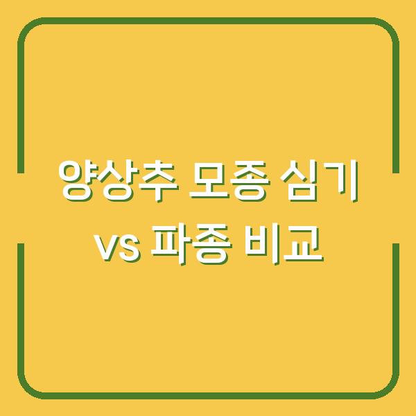 양상추 모종 심기 vs 파종, 수확 시기 차이와 재배 방법 비교